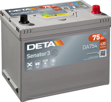 DETA DA754 - Starter Battery autospares.lv