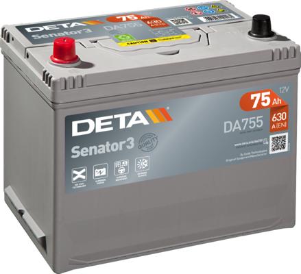 DETA DA755 - Starter Battery autospares.lv