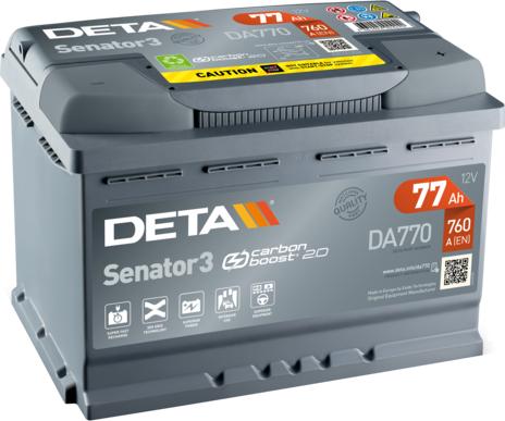 DETA DA770 - Starter Battery autospares.lv