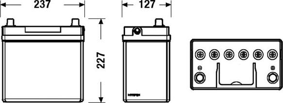 DETA DB454 - Starter Battery autospares.lv