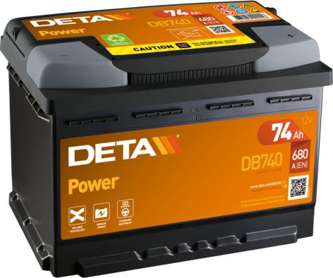 DETA DB740 - Starter Battery autospares.lv