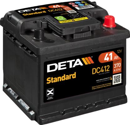 DETA DC412 - Starter Battery autospares.lv