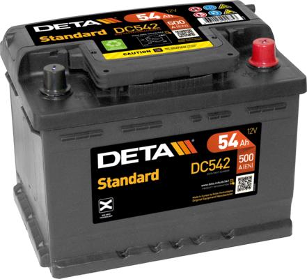 DETA DC542 - Starter Battery autospares.lv