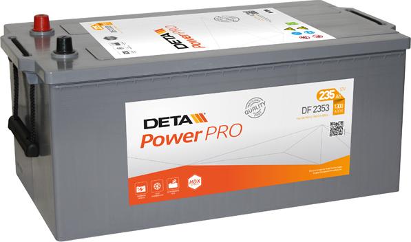 DETA DF2353 - Starter Battery autospares.lv