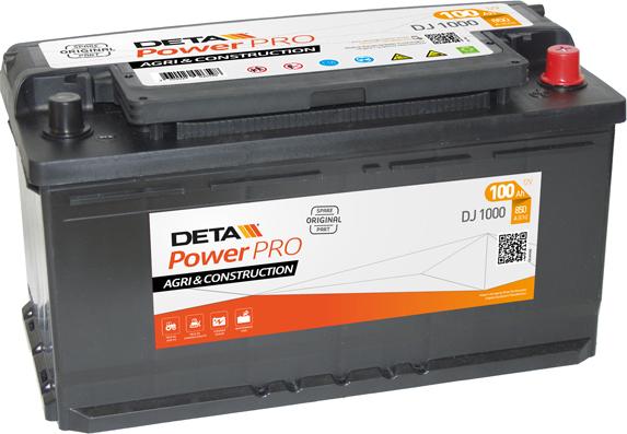 DETA DJ1000 - Starter Battery autospares.lv