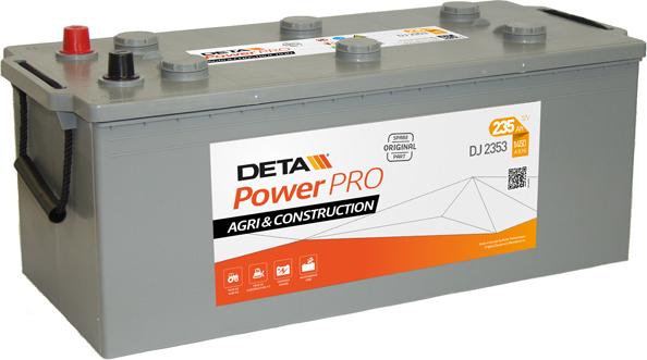 DETA DJ2353 - Starter Battery autospares.lv