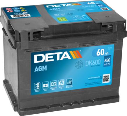 DETA DK600 - Starter Battery autospares.lv