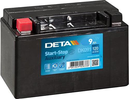 DETA DK091 - Starter Battery autospares.lv