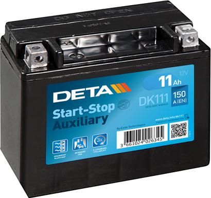 DETA DK111 - Starter Battery autospares.lv