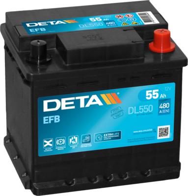 DETA DL550 - Starter Battery autospares.lv