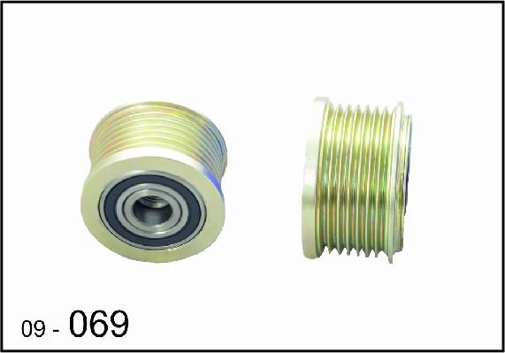 DEXWAL MOBIDEX 09-069 - Pulley, alternator, freewheel clutch autospares.lv