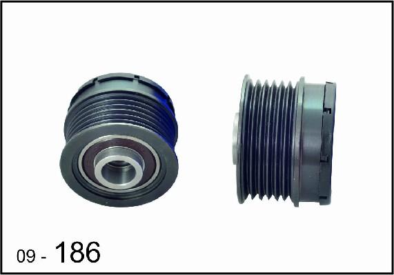 DEXWAL MOBIDEX 09-186 - Pulley, alternator, freewheel clutch autospares.lv