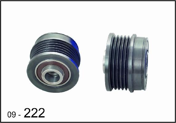 DEXWAL MOBIDEX 09-222 - Pulley, alternator, freewheel clutch autospares.lv