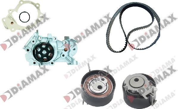 Diamax A6003WP - Water Pump & Timing Belt Set autospares.lv