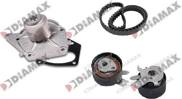 Diamax A6002WP - Water Pump & Timing Belt Set autospares.lv