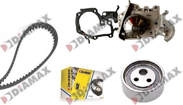 Diamax A6088WP - Water Pump & Timing Belt Set autospares.lv