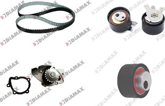 Diamax A6038WP - Water Pump & Timing Belt Set autospares.lv