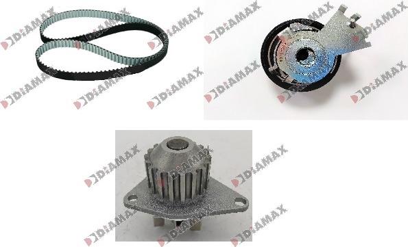 Diamax A6022WP - Water Pump & Timing Belt Set autospares.lv