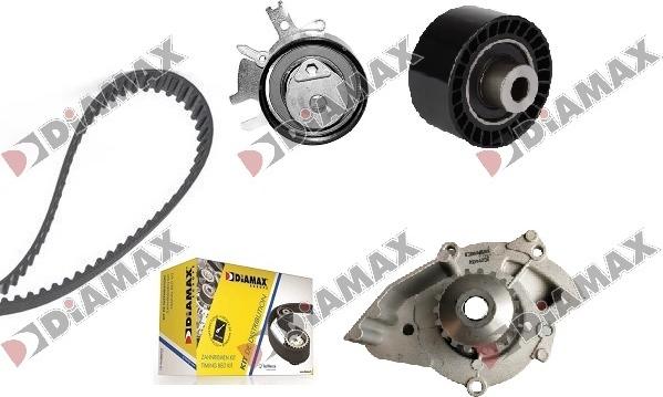 Diamax A6078WP - Water Pump & Timing Belt Set autospares.lv