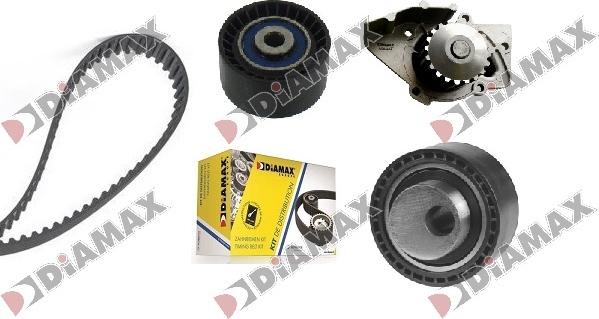 Diamax A6077WP - Water Pump & Timing Belt Set autospares.lv