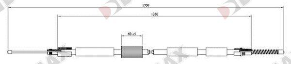 Diamax AA3008 - Cable, parking brake autospares.lv