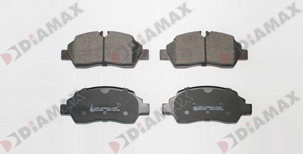 Diamax N09942 - Brake Pad Set, disc brake autospares.lv