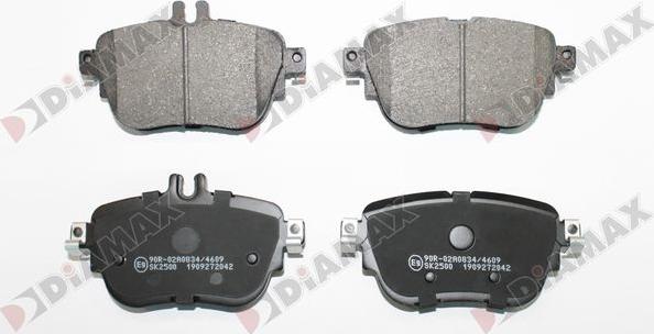 Diamax N09901 - Brake Pad Set, disc brake autospares.lv