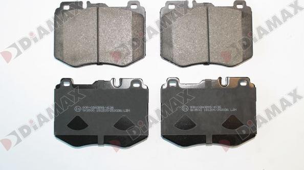 Diamax N09911 - Brake Pad Set, disc brake autospares.lv
