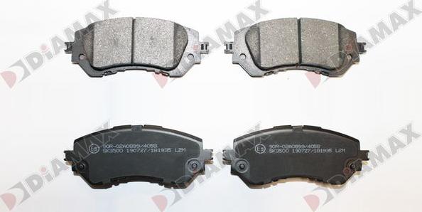 Diamax N09938 - Brake Pad Set, disc brake autospares.lv