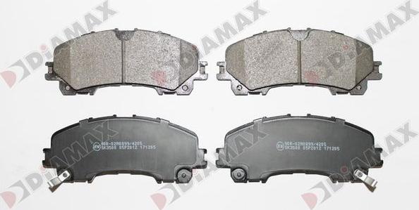 Diamax N09979 - Brake Pad Set, disc brake autospares.lv