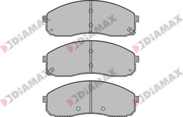 Diamax N09446 - Brake Pad Set, disc brake autospares.lv