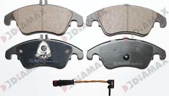 Diamax N09441A - Brake Pad Set, disc brake autospares.lv