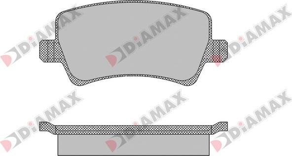 Diamax N09458 - Brake Pad Set, disc brake autospares.lv