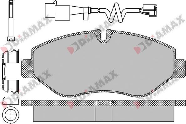 Diamax N09404B - Brake Pad Set, disc brake autospares.lv