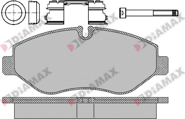 Diamax N09404 - Brake Pad Set, disc brake autospares.lv