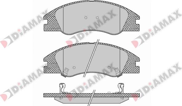 Diamax N09417 - Brake Pad Set, disc brake autospares.lv