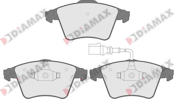 Diamax N09485 - Brake Pad Set, disc brake autospares.lv