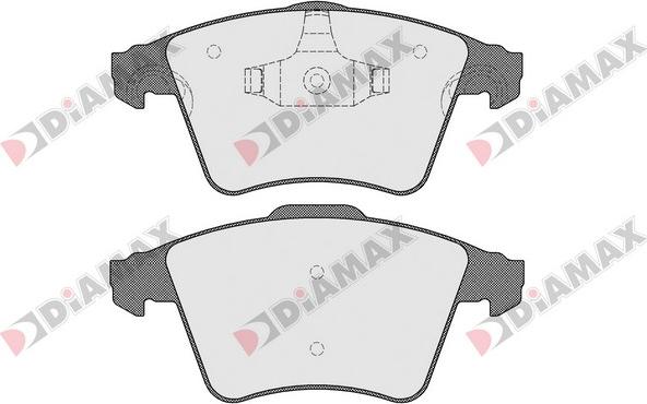 Diamax N09480 - Brake Pad Set, disc brake autospares.lv