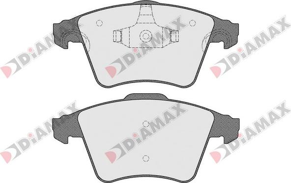 Ditas DFB3612 - Brake Pad Set, disc brake autospares.lv