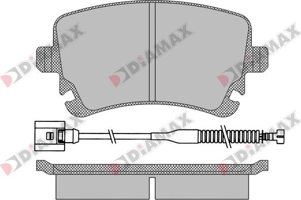 Diamax N09436A - Brake Pad Set, disc brake autospares.lv