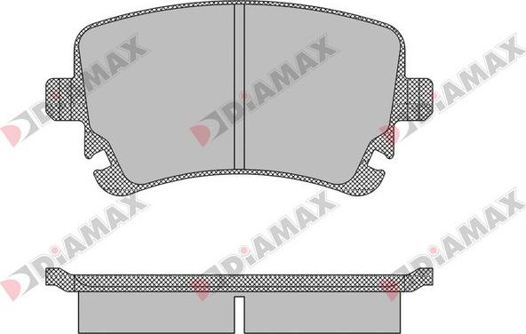 Diamax N09436 - Brake Pad Set, disc brake autospares.lv
