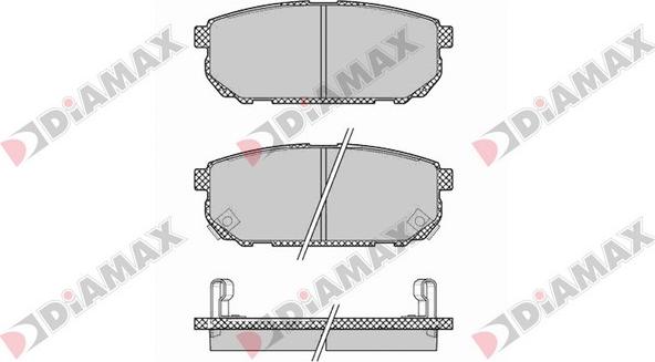 Diamax N09424 - Brake Pad Set, disc brake autospares.lv