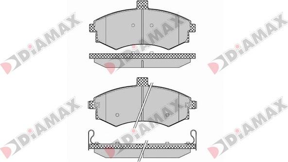 Diamax N09425 - Brake Pad Set, disc brake autospares.lv