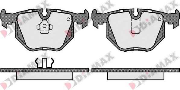 Diamax N09428 - Brake Pad Set, disc brake autospares.lv