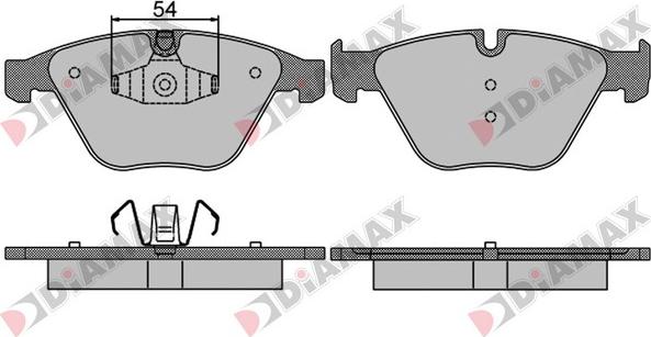 Diamax N09471 - Brake Pad Set, disc brake autospares.lv