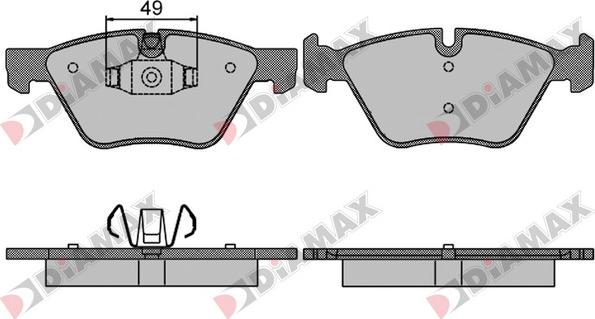 Diamax N09473 - Brake Pad Set, disc brake autospares.lv