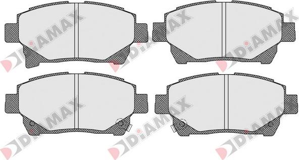 Diamax N09590 - Brake Pad Set, disc brake autospares.lv