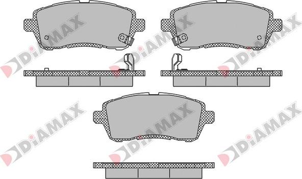 Diamax N09593 - Brake Pad Set, disc brake autospares.lv