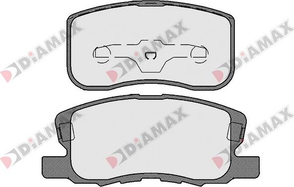 Diamax N09597 - Brake Pad Set, disc brake autospares.lv