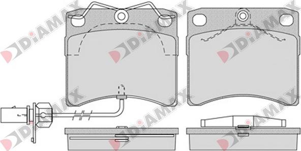 Diamax N09545 - Brake Pad Set, disc brake autospares.lv